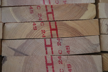 Restparti – 52 stk. spærtræ C24 – 40 × 240 × 4500 mm