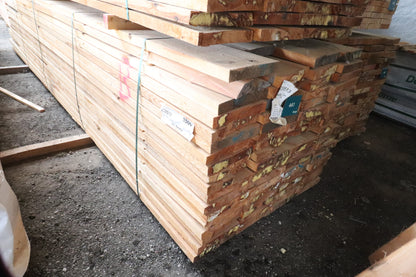 Restparti – 334 løbende meter fyrplanker – 48 x 300 x 2700-5100 mm