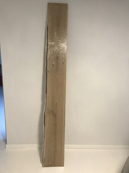 Eg planke 27x310/380 mm - 2 meter, kant skåret 1 side
